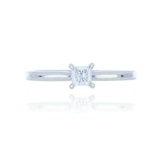 A&S Engagement Collection Platinum 0.31ct princess cut diamond solitaire ring