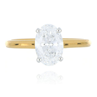 Allum & Sidaway Jewellery A&S Laboratory Grown Collection 18ct Yellow Gold 1.53ct Laboratory Grown Diamond Solitaire Ring 6020195