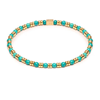 Annie Haak Jewellery Annie Haak Yellow Gold Plated Silver Joy Turquoise Bracelet - 17cm 1544705