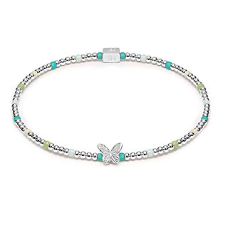 Annie Haak Jewellery Annie Haak Silver Papillon Turquoise Bracelet - 17cm 1546346