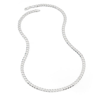 Sterling Silver Curb Chain (5.5mm) Necklace 22 inch