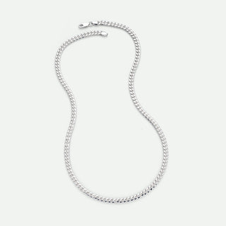Sterling Silver Curb Chain Cuban (4.75mm) Necklace 20 inch