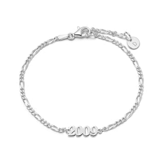 Daisy London Silver Customisable Date Bracelet