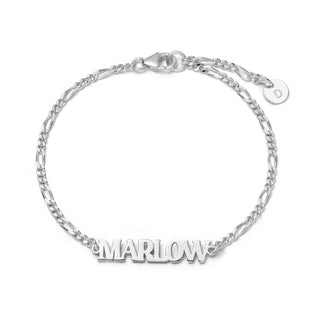 Daisy London Silver Customisable Name Bracelet