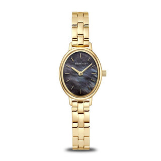 Bering 24MM Gold Plated Mother Of Pearl Quartz Watch