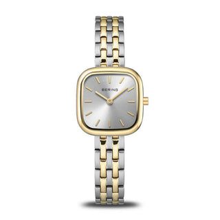 Bering 26MM Stainless Steel 2 Toned Square Quartz Watch 