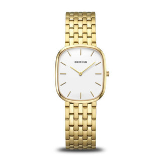 Bering Watches Bering Ladies 26mm Gold Plated Square Quartz Watch 6401692
