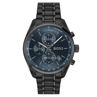Boss Gents Black PVD 44m Grand Prix Chronograph Quartz Watch