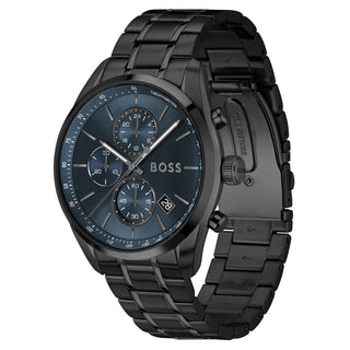 Boss Gents Black PVD 44m Grand Prix Chronograph Quartz Watch