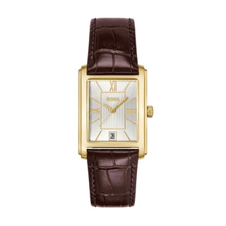 Hugo Boss Watches Boss Gents Gold Plated 39mm Principle Dress Rectangular Quartz Watch 5303113
