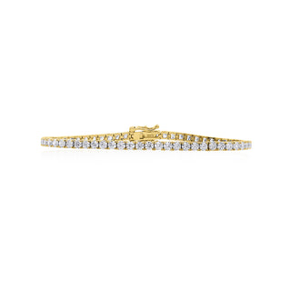 Carat* London Yellow Gold Plated CZ Francine Tennis Bracelet