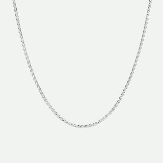 Sterling Silver Wheat Chain Necklace 18 inch