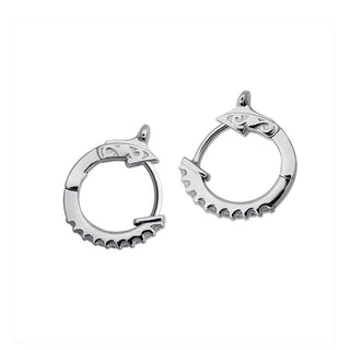 Carat* London White Gold Plated CZ Baby Hoop Earrings
