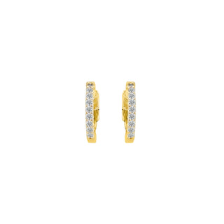 Carat* London 18ct Yellow Gold Plated CZ Baby Hoop Earrings