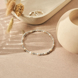 Chlobo Silver Cute Charm Freshwater Pearl Bracelet 2