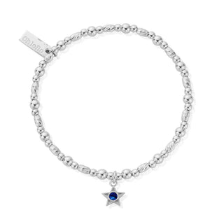 Chlobo Silver December Birthstone Bracelet