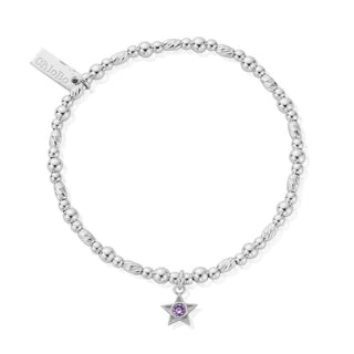 Chlobo Silver June Birthstone Bracelet