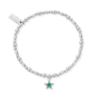 Chlobo Silver May Birthstone Bracelet