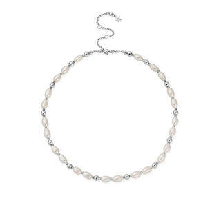 Chlobo Silver Ocean Freshwater Pearl Necklace