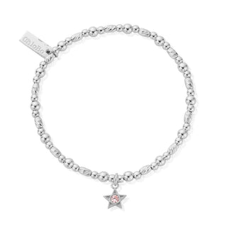 Chlobo Silver October Birthstone Bracelet