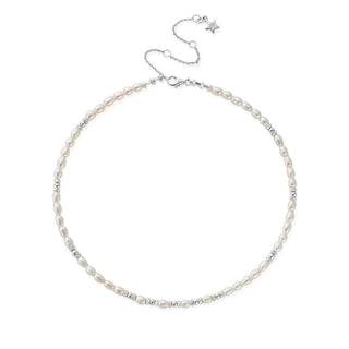 Chlobo Silver Pearl Choker Necklace