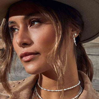 Chlobo Silver Pearl Choker Necklace 2