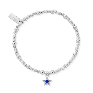 Chlobo Silver September Birthstone Bracelet