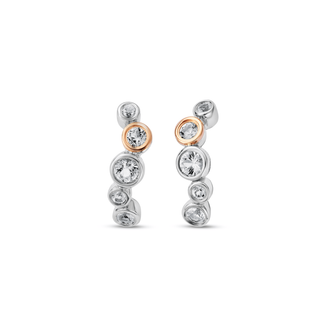 Clogau Jewellery Clogau Silver Celebration Curved Stud Earrings 2102066