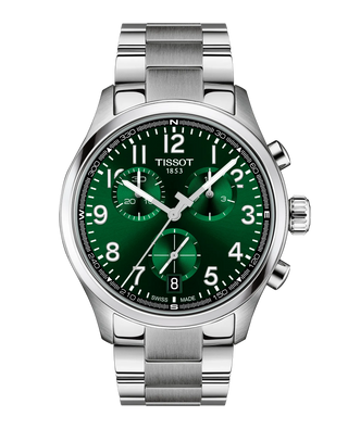 Tissot Watches Tissot Chronograph 42mm Stainless Steel Green Quartz Watch 3817175