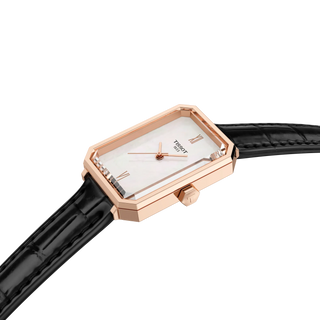 Tissot Watches Tissot 22mm SRV Mother-of-Pearl Rose Gold Plated Quartz Watch 3804016