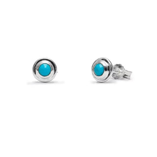 Annie Haak Jewellery Annie Haak Silver Mosaic Turquoise Stud Earrings 1540903
