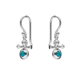 Annie Haak Jewellery Annie Haak Silver Mosaic Turquoise Hook Earrings 1540904