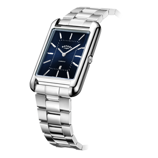 Rotary Cambridge Stainless Steel Blue Quartz Watch