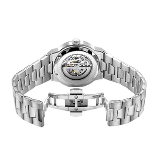 Rotary 40mm Skeleton Sport Stainless Steel Automatic Watch