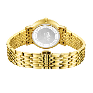 Rotary 37mm Yellow Gold Plated Windsor Quartz Watch