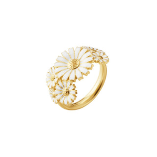 Georg Jensen Gold Plated Daisy Layered Ring