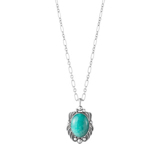 Georg Jensen Silver 2025 Heritage Amazonite Pendant