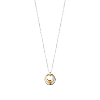 Georg Jensen Silver & Gold Plated Curve Pendant