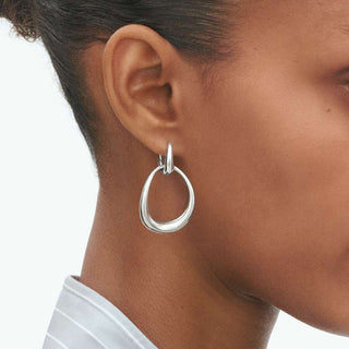 Georg Jensen Jewellery Jewellery Georg Jensen Silver Offspring Large Earrings 2202070