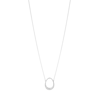 Georg Jensen Silver Offspring Small Diamond Pendant