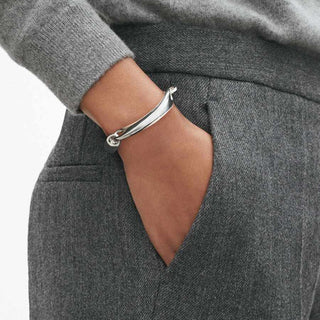 Georg Jensen Jewellery Jewellery Georg Jensen Silver Reflect Bangle - Large 2206052
