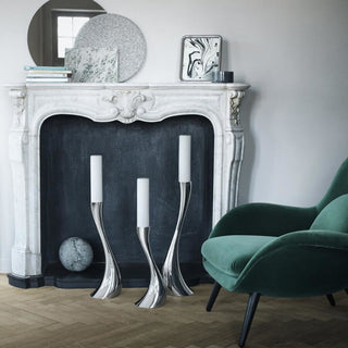 Georg Jensen Homeware Homeware Georg Jensen Stainless Steel Cobra Floor Candle - Small 2211016