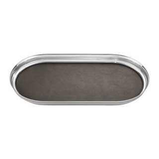 Georg Jensen Homeware Homeware Georg Jensen Stainless Steel & Leather Manhattan Tray 2211019