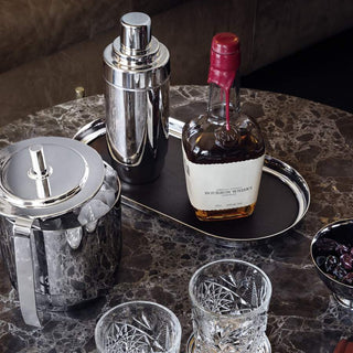 Georg Jensen Homeware Homeware Georg Jensen Stainless Steel & Leather Manhattan Tray 2211019