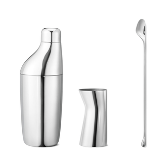 Georg Jensen Homeware Homeware Georg Jensen Stainless Steel Sky Shaker Stirrer & Jigger Set 2211020
