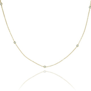 Allum & Sidaway Jewellery Gold Plated Cubic Zirconia Chain Necklace 1544575