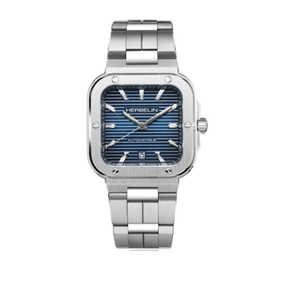 Michel Herbelin Watches Herbelin Gents Stainless Steel 39mm Cap Camarat Square Automatic Watch 3317024