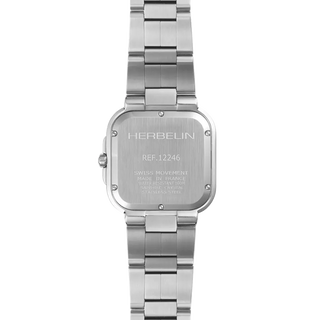 Michel Herbelin Watches Herbelin Gents Stainless Steel 39mm Cap Camarat Square Quartz Watch 3317023