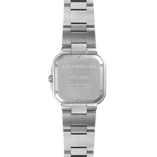 Michel Herbelin Watches Herbelin Gents Stainless Steel 39mm Cap Camarat Square Quartz Watch 3317027