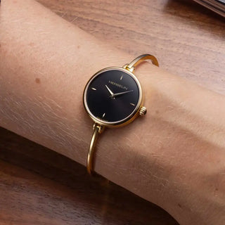 Allum & Sidaway Watches Herbelin Ladies 26mm Gold Plated Fil Bangle Quartz Watch 3320005